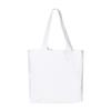 Q-Tees 12L Gussetted Shopping Bag One Size White view 2