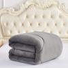 HNU 3 Piece Casual Style Soft Mink Velvet Plush Fleece Sherpa Comforter Set, Beautiful Design Thick Warm Down Alternative Silky Reversible Solid Contemporary Grey Comforter King Size view 3