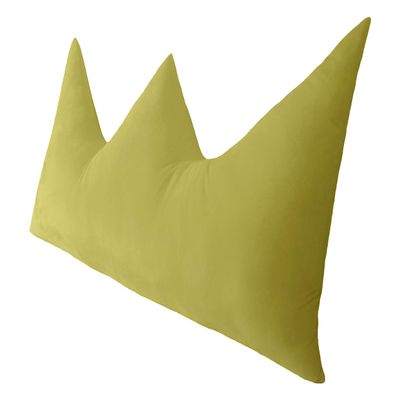 Peachwell Large Crown Backrest Positioning Support Pillow Bed Rest Cushion Headboard Pillow with Removable Cover for Reading Relaxing Using Laptop and Phone (Yellow, California King: 71 x 27 inches)