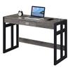 Convenience Concepts Monterey Desk with Charging Station, 47-inch, Weathered Gray/Black view 4