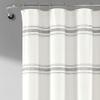 Lush Decor Farmhouse Stripe Cotton Shower Curtain, 72" W x 72" L, Gray - Striped Bathroom Curtain - Fabric Shower Curtains - Farmhouse Bathroom Decor view 2