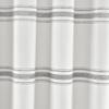 Lush Decor Farmhouse Stripe Cotton Shower Curtain, 72" W x 72" L, Gray - Striped Bathroom Curtain - Fabric Shower Curtains - Farmhouse Bathroom Decor view 4