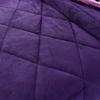 HNU 3 Piece Casual Style Soft Mink Velvet Plush Fleece Sherpa Comforter Set, Beautiful Design Thick Warm Down Alternative Silky Reversible Solid Contemporary Purple Comforter Queen Size view 2