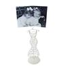 MY SWANKY HOME Elegant White Iron Wire Hourglass Dress Form Set 2 Jewelry Photo Holder 11 in view 2