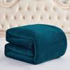 HNU 3 Piece Casual Style Soft Mink Velvet Plush Fleece Sherpa Comforter Set, Beautiful Design Thick Warm Down Alternative Silky Reversible Solid Contemporary Teal Blue Comforter King Size view 3