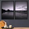 SIGNWIN 2 Piece Framed Canvas Wall Art Black and White Scenery Canvas Prints Home Artwork Decoration for Living Room,Bedroom - 24"x36"x2 Panels view 1