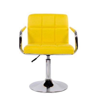 Wowdawn Modern Square PU Leather Adjustable BarStools Counter Height Stools with Arms and Back Bar Chairs,360 Swivel Stool,120kg Load,Multi-Color Optional
