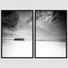 SIGNWIN 2 Piece Framed Canvas Wall Art Black and White Scenery Canvas Prints Home Artwork Decoration for Living Room,Bedroom - 24"x36"x2 Panels view 3