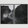 SIGNWIN 2 Piece Framed Canvas Wall Art Black and White Scenery Canvas Prints Home Artwork Decoration for Living Room,Bedroom - 24"x36"x2 Panels view 3