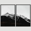 SIGNWIN 2 Piece Framed Canvas Wall Art Monochromatic Mountains Canvas Prints Home Artwork Decoration for Living Room,Bedroom - 24"x36"x2 Panels view 3