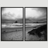 SIGNWIN 2 Piece Framed Canvas Wall Art Black and White Scenery Canvas Prints Home Artwork Decoration for Living Room,Bedroom - 24"x36"x2 Panels view 3