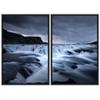 SIGNWIN 2 Piece Framed Canvas Wall Art Black and White Scenery Canvas Prints Home Artwork Decoration for Living Room,Bedroom - 24"x36"x2 Panels view 2