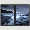 SIGNWIN 2 Piece Framed Canvas Wall Art Black and White Scenery Canvas Prints Home Artwork Decoration for Living Room,Bedroom - 24"x36"x2 Panels view 3