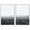 SIGNWIN 2 Piece Framed Canvas Wall Art Foggy Scenery Canvas Prints Home Artwork Decoration for Living Room,Bedroom - 24"x36"x2 Panels view 2