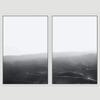 SIGNWIN 2 Piece Framed Canvas Wall Art Foggy Scenery Canvas Prints Home Artwork Decoration for Living Room,Bedroom - 24"x36"x2 Panels view 3