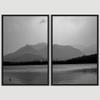 SIGNWIN 2 Piece Framed Canvas Wall Art Black and White Scenery Canvas Prints Home Artwork Decoration for Living Room,Bedroom - 24"x36"x2 Panels view 3
