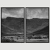 SIGNWIN 2 Piece Framed Canvas Wall Art Monochromatic Mountains Canvas Prints Home Artwork Decoration for Living Room,Bedroom - 24"x36"x2 Panels view 3