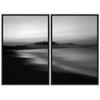 SIGNWIN 2 Piece Framed Canvas Wall Art Black and White Scenery Canvas Prints Home Artwork Decoration for Living Room,Bedroom - 24"x36"x2 Panels view 2