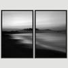SIGNWIN 2 Piece Framed Canvas Wall Art Black and White Scenery Canvas Prints Home Artwork Decoration for Living Room,Bedroom - 24"x36"x2 Panels view 3