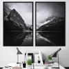 SIGNWIN 2 Piece Framed Canvas Wall Art Black and White Scenery Canvas Prints Home Artwork Decoration for Living Room,Bedroom - 24"x36"x2 Panels view 1