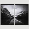 SIGNWIN 2 Piece Framed Canvas Wall Art Black and White Scenery Canvas Prints Home Artwork Decoration for Living Room,Bedroom - 24"x36"x2 Panels view 3