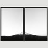 SIGNWIN 2 Piece Framed Canvas Wall Art Black and White Mountains Canvas Prints Home Artwork Decoration for Living Room,Bedroom - 24"x36"x2 Panels view 3