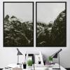 SIGNWIN 2 Piece Framed Canvas Wall Art Monochromatic Mountains Canvas Prints Home Artwork Decoration for Living Room,Bedroom - 24"x36"x2 Panels view 1