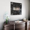 4 Qul Kufic Surah Islamic Wall Art, Islamic Gifts, Ramadan Decor, Surah Al Ikhlas, Al Kafirun, Al Falaq, Al Nas Kufic Islamic Decor (Silver, Medium (36x36 inches)) view 4