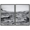 SIGNWIN 2 Piece Framed Canvas Wall Art Black and White Scenery Canvas Prints Home Artwork Decoration for Living Room,Bedroom - 24"x36"x2 Panels view 2