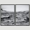 SIGNWIN 2 Piece Framed Canvas Wall Art Black and White Scenery Canvas Prints Home Artwork Decoration for Living Room,Bedroom - 24"x36"x2 Panels view 3