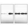 SIGNWIN 2 Piece Framed Canvas Wall Art Black and White Scenery Canvas Prints Home Artwork Decoration for Living Room,Bedroom - 24"x36"x2 Panels view 2