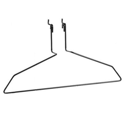 Wire Hanger Shirt Display in Black 17 Inches Width for Slatwall