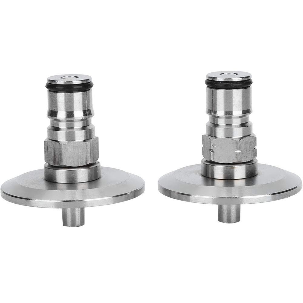 Ball Lock Post Keg Adapter Kit 2 Pcs 304 Stainless Steel Brewing Fitting for Homebrew 1.5in TriClamp to Lock Post without Soldering