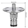 Ball Lock Post Keg Adapter Kit 2 Pcs 304 Stainless Steel Brewing Fitting for Homebrew 1.5in TriClamp to Lock Post without Soldering view 2