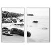 SIGNWIN 2 Piece Framed Canvas Wall Art Black and White Scenery Canvas Prints Home Artwork Decoration for Living Room,Bedroom - 24"x36"x2 Panels view 2