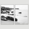 SIGNWIN 2 Piece Framed Canvas Wall Art Black and White Scenery Canvas Prints Home Artwork Decoration for Living Room,Bedroom - 24"x36"x2 Panels view 3