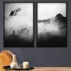 SIGNWIN 2 Piece Framed Canvas Wall Art Foggy Scenery Canvas Prints Home Artwork Decoration for Living Room,Bedroom - 24"x36"x2 Panels view 1