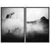 SIGNWIN 2 Piece Framed Canvas Wall Art Foggy Scenery Canvas Prints Home Artwork Decoration for Living Room,Bedroom - 24"x36"x2 Panels view 2