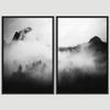 SIGNWIN 2 Piece Framed Canvas Wall Art Foggy Scenery Canvas Prints Home Artwork Decoration for Living Room,Bedroom - 24"x36"x2 Panels view 3