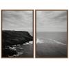 SIGNWIN 2 Piece Framed Canvas Wall Art Black and White Scenery Canvas Prints Home Artwork Decoration for Living Room,Bedroom - 24"x36"x2 Panels view 2