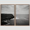 SIGNWIN 2 Piece Framed Canvas Wall Art Black and White Scenery Canvas Prints Home Artwork Decoration for Living Room,Bedroom - 24"x36"x2 Panels view 3