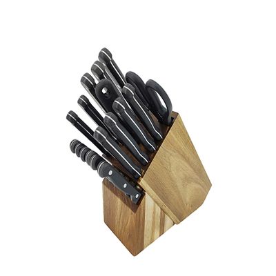 17-Piece Kitchen Cutlery Block Set Stainless Steel Chef Wood Professional 15276-2D