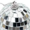3 pcs 3.2 Inch Christmas Ball Mirror Party Disco Ball Xmas Tree Ornament Decoration with Cosmos Fastening Strap view 4