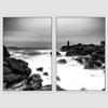 SIGNWIN 2 Piece Framed Canvas Wall Art Black and White Scenery Canvas Prints Home Artwork Decoration for Living Room,Bedroom - 24"x36"x2 Panels view 3