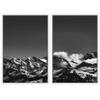 SIGNWIN 2 Piece Framed Canvas Wall Art Monochromatic Mountains Canvas Prints Home Artwork Decoration for Living Room,Bedroom - 24"x36"x2 Panels view 2