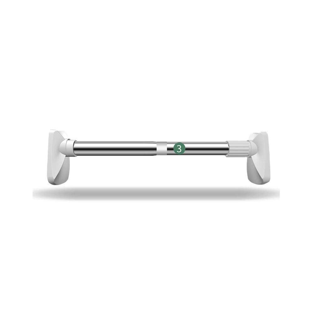 6 Curtain Rods, Adjustable Stainless Steel Shower Rails, Retractable Simple Accessories for Kitchen, Bathroom, Cabinet, Wardrobe, Window, Bookcase, Net Curtain Shower Curtain Or Tulle Pull rod