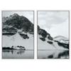 SIGNWIN 2 Piece Framed Canvas Wall Art Black and White Scenery Canvas Prints Home Artwork Decoration for Living Room,Bedroom - 24"x36"x2 Panels view 2