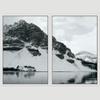 SIGNWIN 2 Piece Framed Canvas Wall Art Black and White Scenery Canvas Prints Home Artwork Decoration for Living Room,Bedroom - 24"x36"x2 Panels view 3