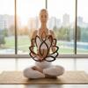 DEKADRON Lotus Flower Metal Wall Art Home Decoration Yoga Decor Metal Sign (30" W x 24" H / 75x61cm) view 2