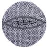 Maviss Home Floor Decor Round Mandala Pouf Cover | Floor Yoga Pillows Cover | Round Bohemian Meditation Cushion Cover | Round Pouf Cover | 32 Inch 80 cm Approx; Black & White view 4